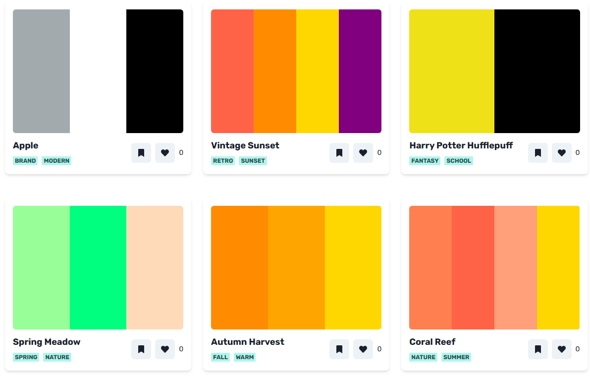 ReadyTools Color Palettes